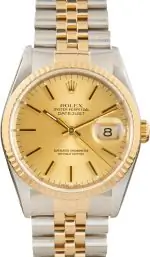 Cheapest Rolex Datejust 16233 Champagne Dial 36mm Steel Gold