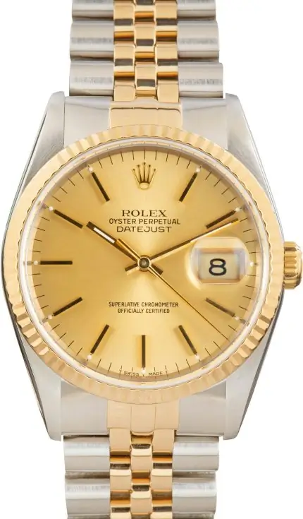 Cheapest Rolex Datejust 16233 Champagne Dial 36mm Steel Gold