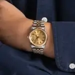 Cheapest Rolex Datejust 16233 Champagne Dial 36mm Steel Gold - Image 5