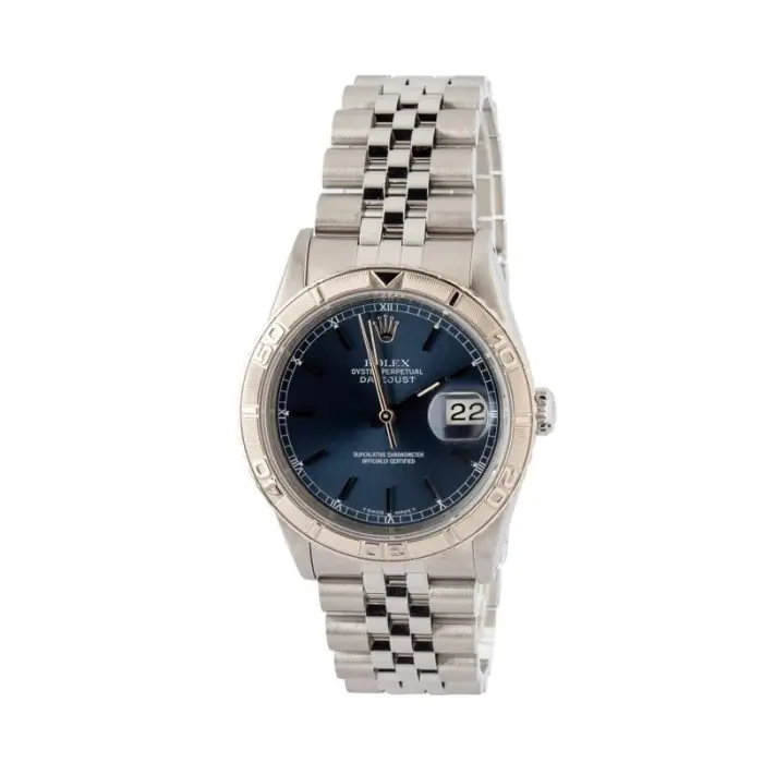 Cheapest Rolex Thunderbird 16264 Blue 36mm Clean Factory Clone - Image 3