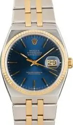 Cheapest Rolex OysterQuartz 17013 Blue Dial 36mm Steel Gold