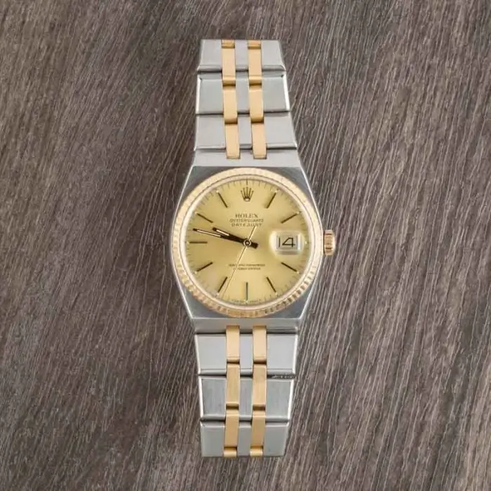 Cheapest Rolex Oysterquartz 17013 Champagne Two-Tone Vintage - Image 6