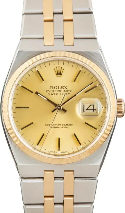Cheapest Rolex Oysterquartz 17013 Champagne Two-Tone Vintage