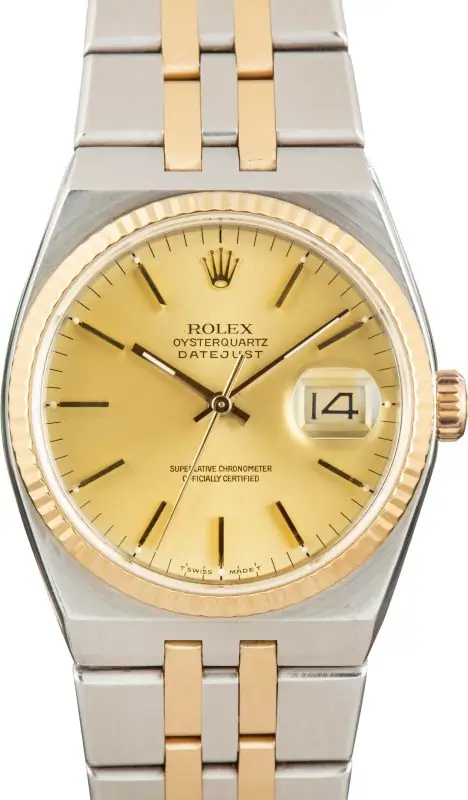 Cheapest Rolex Oysterquartz 17013 Champagne Two-Tone Vintage