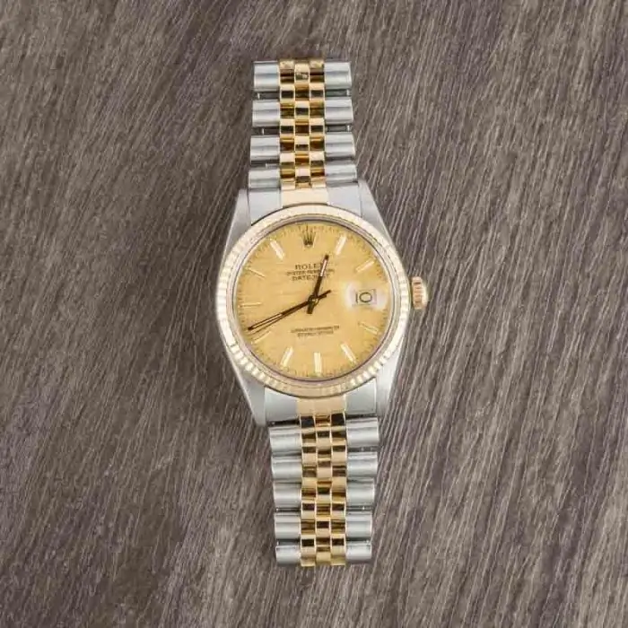Cheapest Rolex Datejust 36 16013 Champagne Linen Dial 1984 - Image 6
