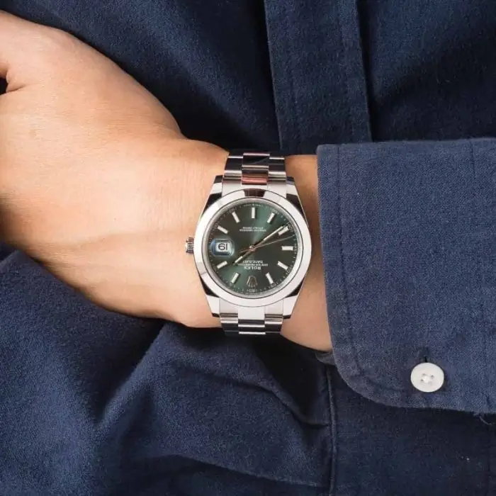Clean Factory Supreme Rolex Datejust 41 Green Dial 126300 - Image 5
