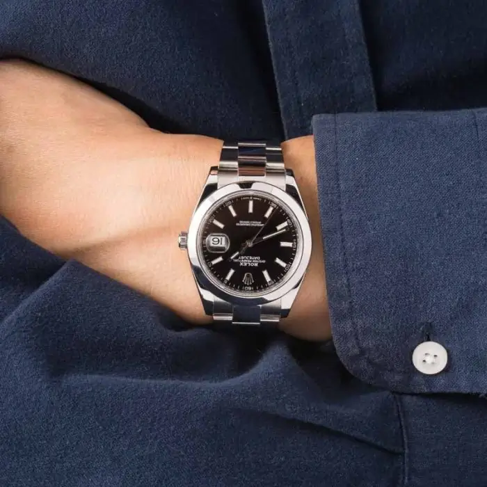 Cheapest Supreme Rolex Datejust 41 Steel Oyster 126300 Black - Image 5