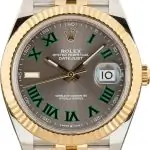 Cheapest Rolex Datejust 41 Wimbledon Two-Tone 126333 Super Clone