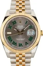 Cheapest Rolex Datejust 41 Wimbledon Two-Tone 126333 Super Clone