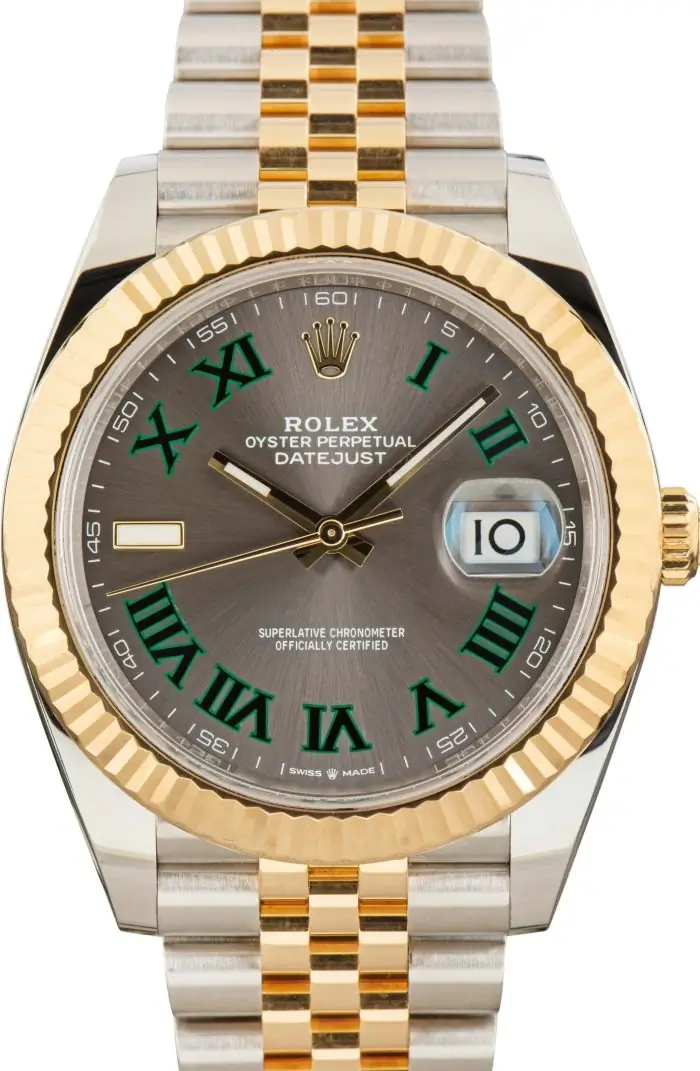 Cheapest Rolex Datejust 41 Wimbledon Two-Tone 126333 Super Clone - Image 2