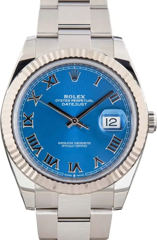 Cheapest Rolex Datejust 41 Blue Roman Dial Clean Factory Clone