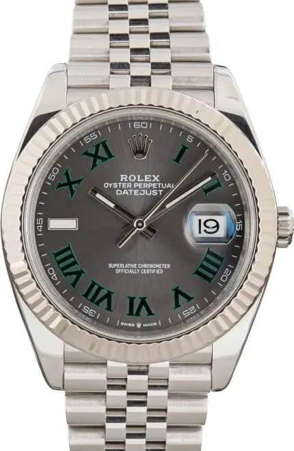 Cheapest Rolex Datejust 41 Wimbledon Stainless Steel Jubilee