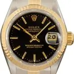 Cheapest Supreme Rolex Datejust Two-Tone 69173 Black Dial