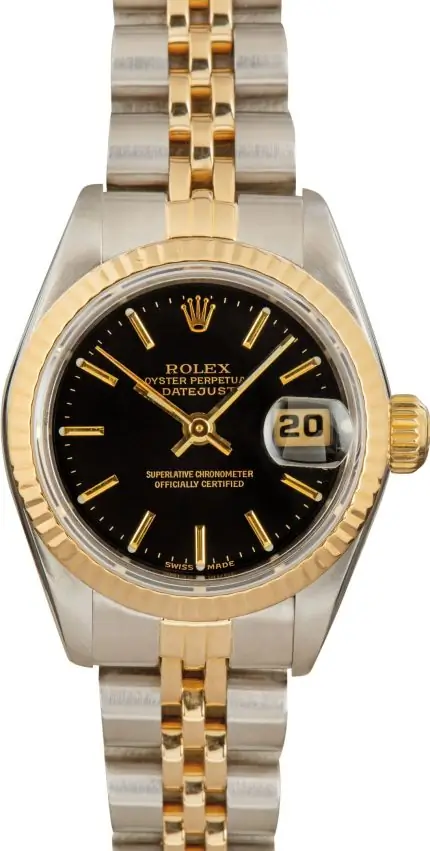 Cheapest Supreme Rolex Datejust Two-Tone 69173 Black Dial