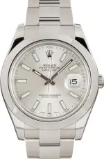 Clean Factory Supreme Rolex Datejust II 116300 Silver Superluminova