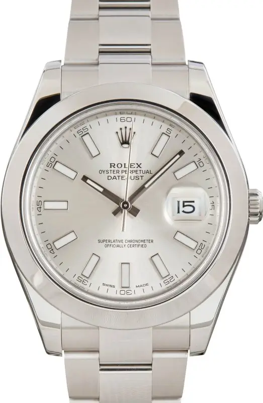 Clean Factory Supreme Rolex Datejust II 116300 Silver Superluminova