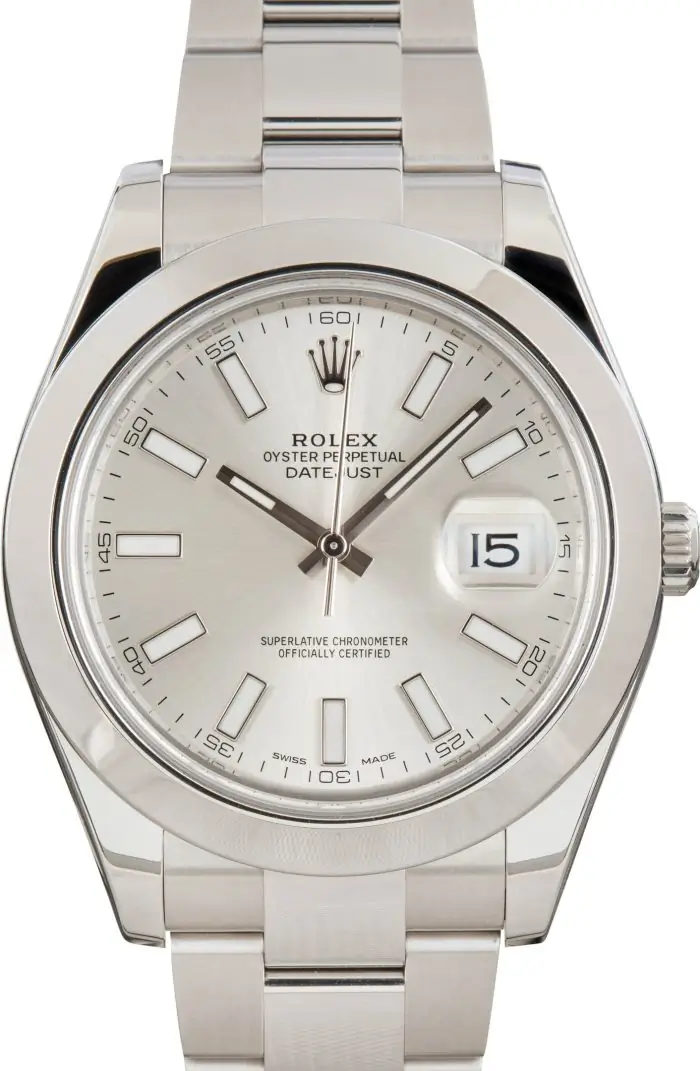 Clean Factory Supreme Rolex Datejust II 116300 Silver Superluminova - Image 2