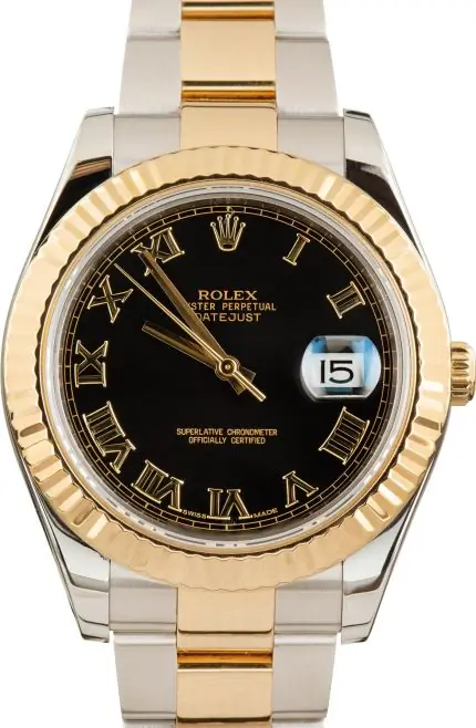 Cheapest Rolex Datejust II 116333 Black Dial Two-Tone