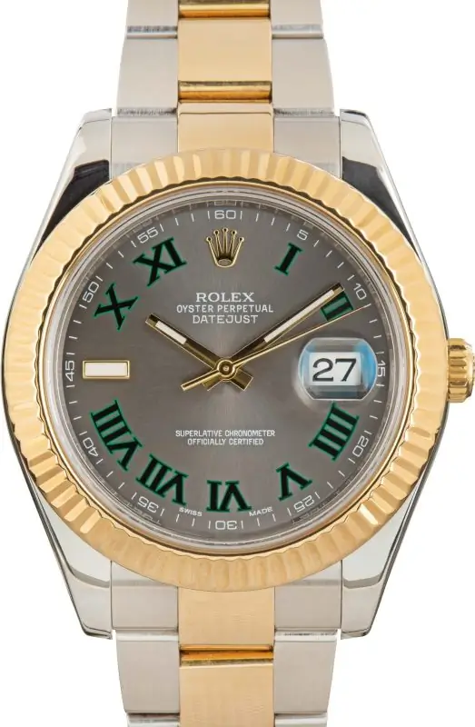 Clean Factory Supreme Rolex Datejust II 116333 Wimbledon Two-Tone