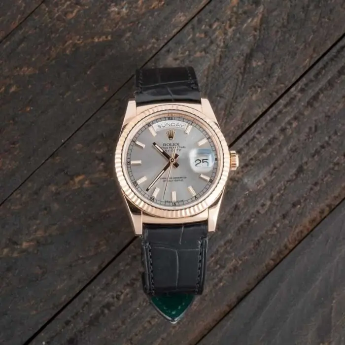 Cheapest Rolex Day-Date 36 Everose Gold Super Clone Watch - Image 5