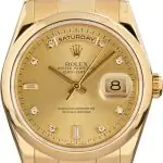Cheapest Rolex Day-Date 118208 Yellow Gold 36mm Supreme Clone