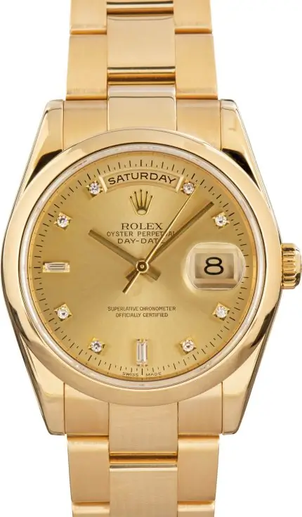 Cheapest Rolex Day-Date 118208 Yellow Gold 36mm Supreme Clone