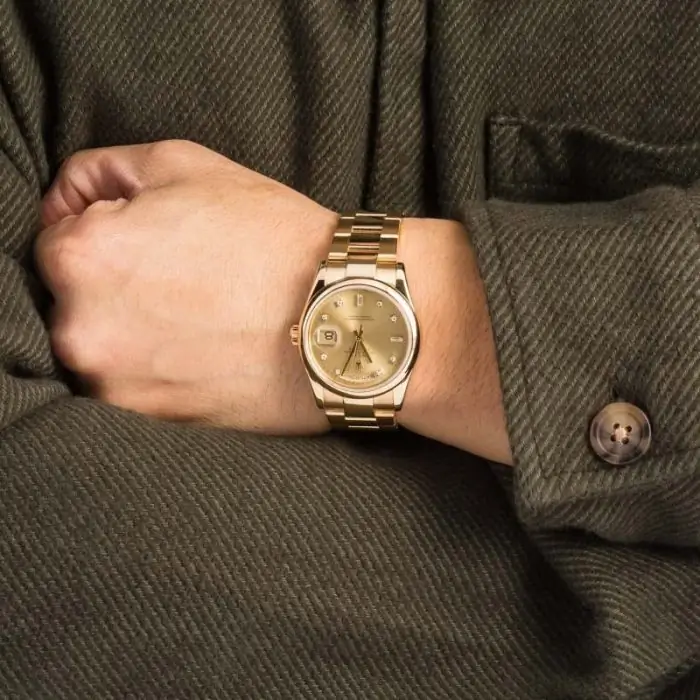 Cheapest Rolex Day-Date 118208 Yellow Gold 36mm Supreme Clone - Image 5