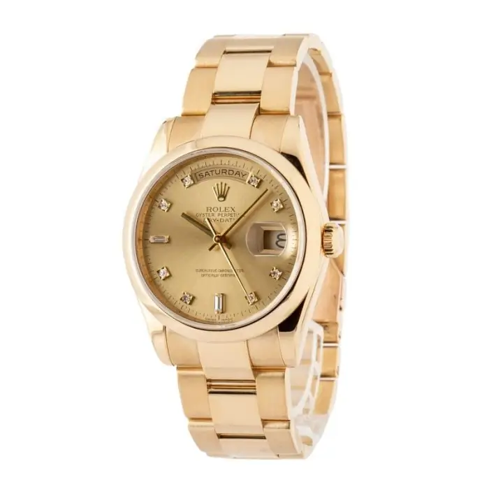 Cheapest Rolex Day-Date 118208 Yellow Gold 36mm Supreme Clone - Image 3