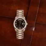 Clean Factory Supreme Rolex Day-Date 36 Rose Gold Diamond Dial - Image 7