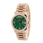 Clean Factory Supreme Rolex Day-Date 36 Rose Gold Green Dial - Image 3