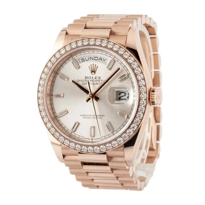 Clean Factory Supreme Rolex Day-Date 36 Rose Gold Diamond - Image 3