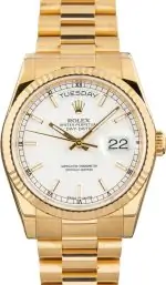 Clean Factory Supreme Rolex Day-Date 36 Yellow Gold 118238