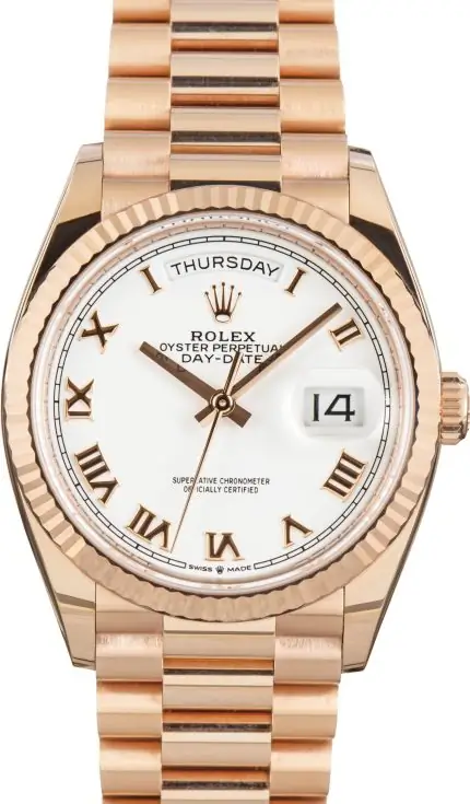 Clean Factory Supreme Rolex Day-Date 36 128235 Everose Gold