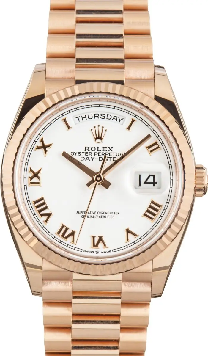 Clean Factory Supreme Rolex Day-Date 36 128235 Everose Gold - Image 2