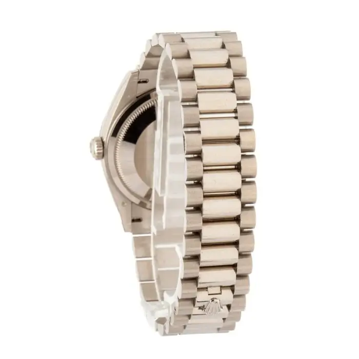Cheapest Supreme Rolex Day-Date 36mm White Gold Blue Diamond Dial - Image 4