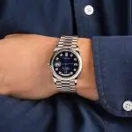 Cheapest Supreme Rolex Day-Date 36mm White Gold Blue Diamond Dial - Image 5