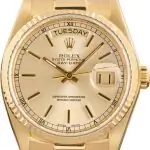 Cheapest Rolex Day-Date 18038 Champagne Dial 36mm Gold