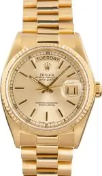 Cheapest Rolex Day-Date 18038 Champagne Dial 36mm Gold