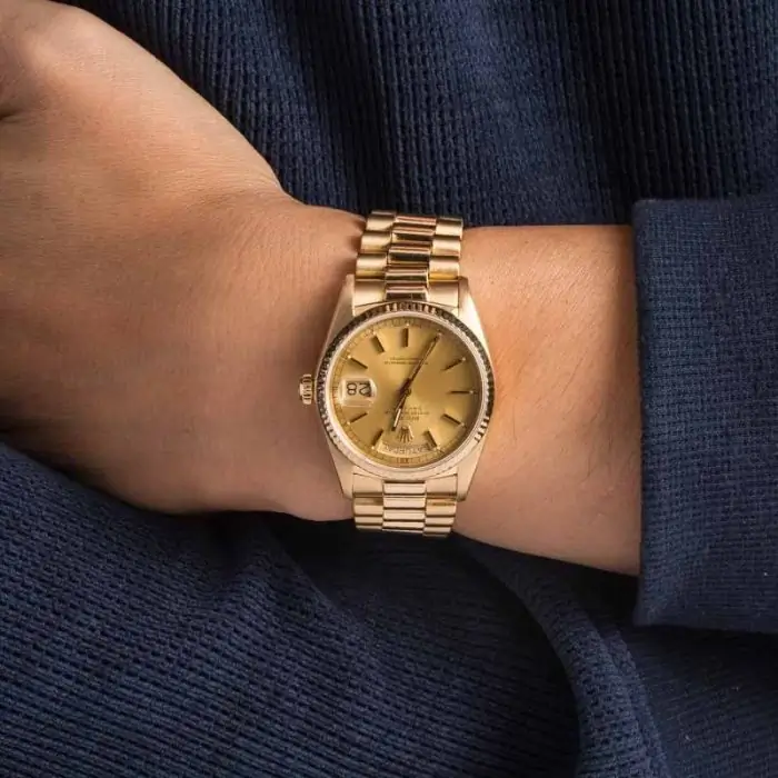 Cheapest Rolex Day-Date 18038 Champagne Dial 36mm Yellow Gold - Image 5