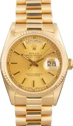 Cheapest Rolex Day-Date 18038 Champagne Dial 36mm Yellow Gold