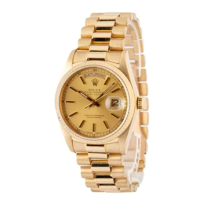 Cheapest Rolex Day-Date 18038 Champagne Dial 36mm Yellow Gold - Image 3
