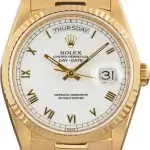 Cheapest Rolex Day-Date 36 Yellow Gold 18238 Supreme Replica