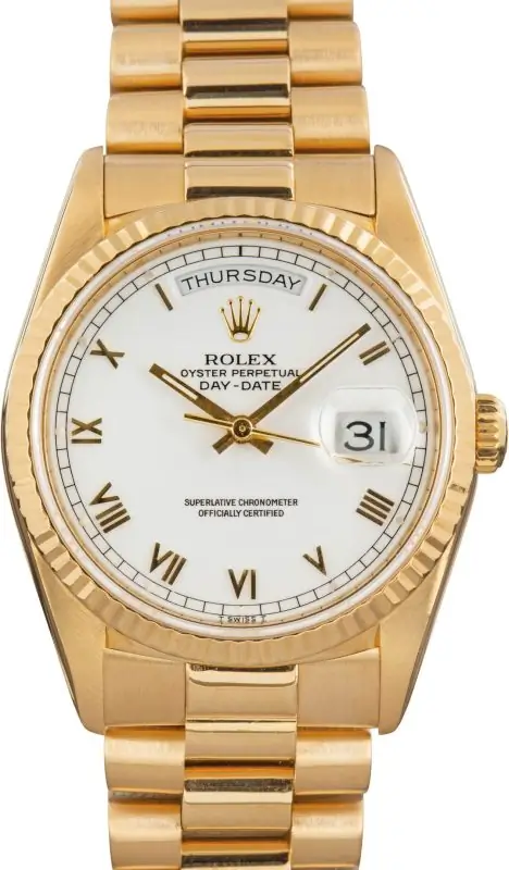 Cheapest Rolex Day-Date 36 Yellow Gold 18238 Supreme Replica