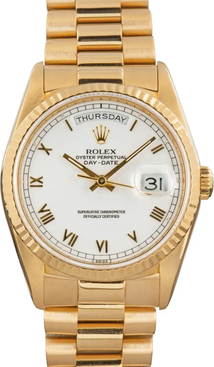 Cheapest Rolex Day-Date 36 Yellow Gold 18238 Supreme Replica - Image 2