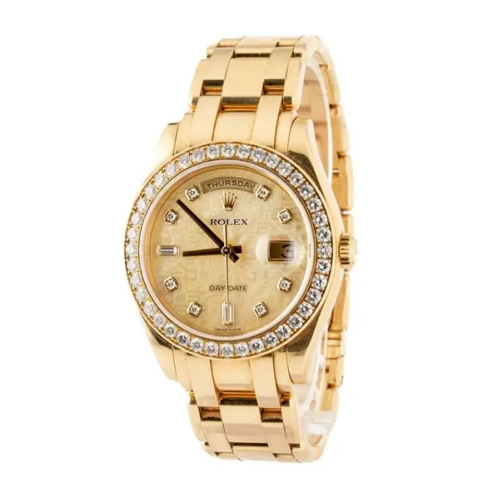 Cheapest Rolex Day-Date 18948 Yellow Gold Masterpiece Clone - Image 3