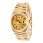 Vintage Rolex Day-Date 36 OysterQuartz 19018 Yellow Gold Luxury - Image 3