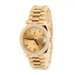 Cheapest Rolex Day-Date 40 Yellow Gold Diamond Champagne Roman