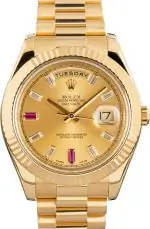 Clean Factory Supreme Rolex Day-Date II 218238 Gold Clone