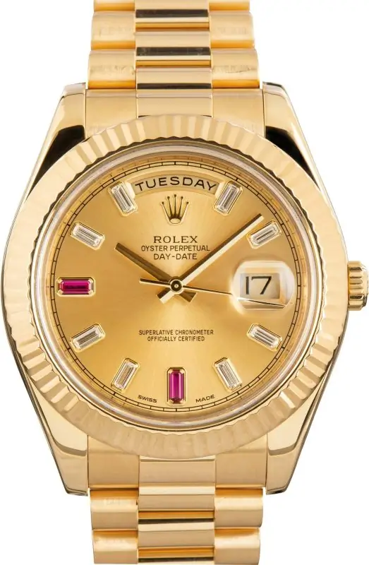 Clean Factory Supreme Rolex Day-Date II 218238 Gold Clone