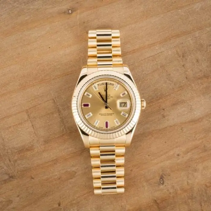 Clean Factory Supreme Rolex Day-Date II 218238 Gold Clone - Image 6